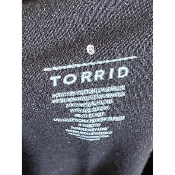 Torrid Women Pants Size 6X Black Pull On Legging Active Shorts Cacique Red Cherr - Picture 10 of 15